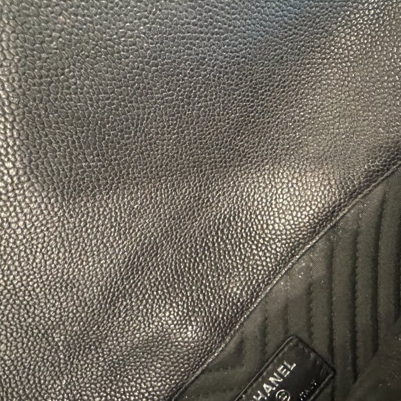 Chanel Chevron Caviar Calfskin Clutch Envelope Bag Pouch - Picture 13 of 13